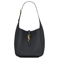 SAINT LAURENT LE5A7 Grained Leather Small Shoulder Bag Women's Abyss Blue