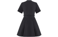 DIOR Short Sleeved Dress Women's Black