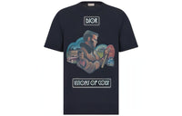 DIOR x Jack Kerouac DIOR New Season Collection PARLEY Collaboration Limited Beach Collection SS22 T Shirt Men's Blue