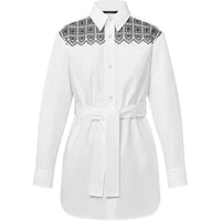 LOUIS VUITTON Embroidered Shirt Dress