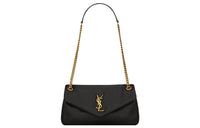 SAINT LAURENT Sheepskin Envelope Bag, Portable Crossbody Bag, Shoulder Bag Women's Black