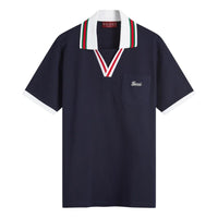 Gucci Skipper Collar Polo Shirt 'Navy' 737667-XJGKV-4560
