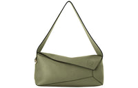 LOEWE Puzzle Hobo Bag In Nappa Calfskin Avocado Green