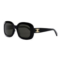 CELINE Irregular Shape Sunglasses Women's Black