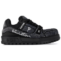 LOUIS VUITTON Trainer Low-Top Skateboard Shoes Men's Black
