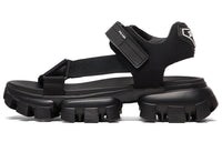 PRADA Cloudbust Thunder Sandal Black Nylon