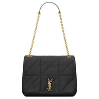 SAINT LAURENT Jamie Sheepskin Handbag Shoulder Bag Medium Size Women's Black