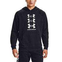 Under Armour Rival Fleece Multilogo Logo Hoodie 'Black' 1357094-001
