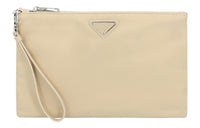 PRADA Leather Clutch Regular Women's Yellow