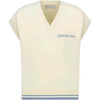 DIOR Logo Embroidered V Neck Vest