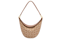 LOEWE Luna Shoulder Bag Anagram Jacquard Tan/Pecan