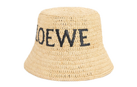 LOEWE Raffia Fiber Bucket Hats Women's Natural
