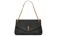 SAINT LAURENT Grain Sheepskin Handbag, Shoulder Bag Women's Black