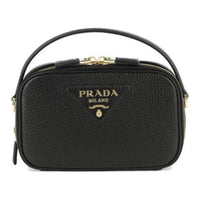 PRADA Calfskin Shoulder Bag, Crossbody Bag, Handbag Women's Black
