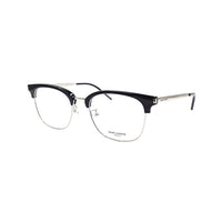 SAINT LAURENT Plate And Metal Browline Eyeglass Frames Unisex