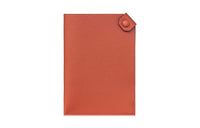 HERMES Tarmac Epsom Calfskin Passport Holder Unisex R1 Terre Battue Red Clay