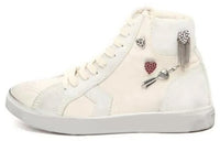 SAINT LAURENT Yves Stylish Skateboarding Shoes Women's White