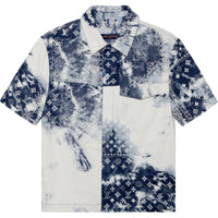 LOUIS VUITTON Monogram Bandana Short Sleeved Denim Shirt