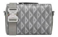 DIOR Smooth Cow Leather Messenger Bag, Handbag, Shoulder Bag, Crossbody Bag Trumpets Men's Gray
