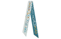 HERMES Silk Scarves Women's Blue