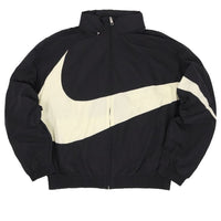 Nike Swoosh Woven Jacket 'Black White' FB7878-010