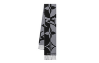 LOUIS VUITTON Knit Scarves Men's Gray/Black