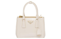 PRADA Galleria Killer Bag Leather Shoulder Bag, Crossbody Bag, Handbag Mini Women's Ivory