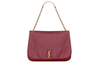 SAINT LAURENT Jamie Lambskin Handbag, Shoulder Bag Women's Merlot Red
