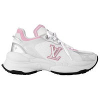 LOUIS VUITTON Run 55 Low Top Sports Casual Shoes Women's White Pink