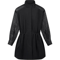 LOUIS VUITTON Monogram Accent Oversized Parka