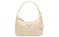 PRADA Re-Edition Recycled Nylon Handbag Mini Women's Desert Beige