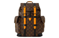 LOUIS VUITTON CHRISTOPHER Coated Canvas With Leather Backpack Small Size Women's Brown