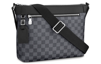 LOUIS VUITTON Canvas Handbag, Shoulder Bag, Crossbody Bag Small Size Men's Black Gray