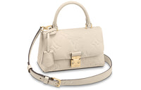 LOUIS VUITTON Madeleine Grain Cow Leather Crossbody Bag Mini Women's Beige