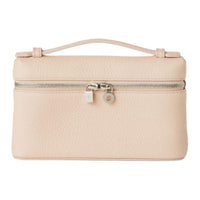 Loro Piana ExtraPocket Stamped Calfskin Clutch Mini Women's Light Beige