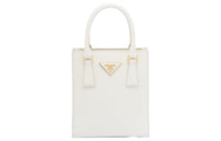 PRADA Saffiano Leather Shoulder Bag, Crossbody Bag, Handbag Women's White