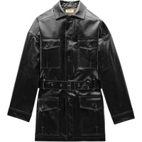 SAINT LAURENT Saharienne Jacket 'Black/Khaki'