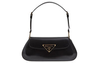 PRADA Leather Portable Crossbody Bag, Shoulder Bag Regular Women's Black