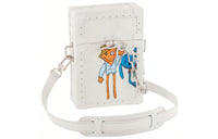 LOUIS VUITTON Trunk Leather Soft Box Small Square Bag Shoulder Bag Crossbody Bag Men's White