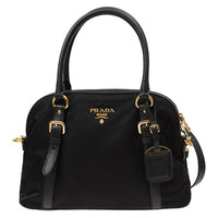 PRADA Canvas Bag, Shoulder Bag, Crossbody Bag, Handbag Women's Black