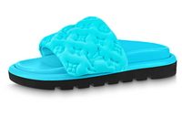 LOUIS VUITTON Slide Slippers Women's Blue