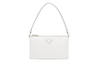 PRADA Leather Handbag Handbag Mini Women's White