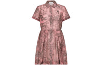 DIOR Short Sleeved Dress Women's Pink