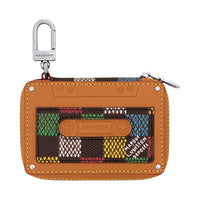 LOUIS VUITTON Leather Coin Purse Unisex Brown