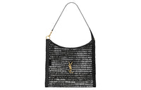 SAINT LAURENT Raffia Handbag, Shoulder Bag Men's Black