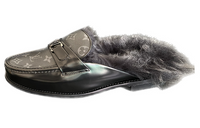 LOUIS VUITTON Loafers Men's Black