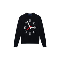 LOUIS VUITTON Clock Instarsia Pullover