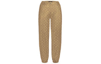 LOUIS VUITTON Knitted Sports Pants Women's Gold