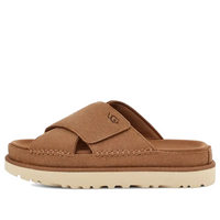 (WMNS) UGG Goldenstar Cross Slide 'Chestnut' 1137910-CHE