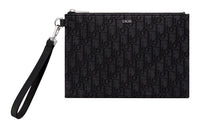 DIOR Cow Leather Clutch Men's Black